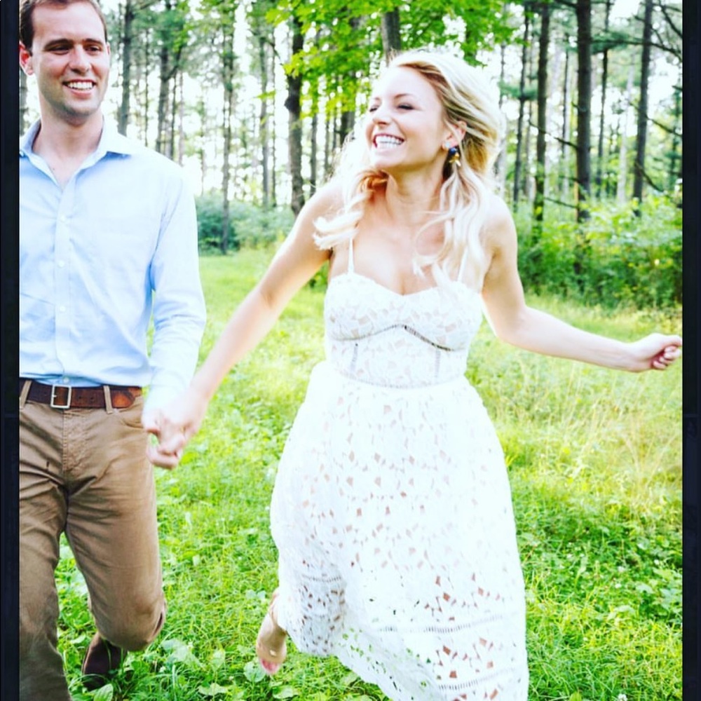 Lace white dress